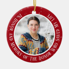 In Erinnerung an mein Spender Transplantation Weih Keramik Ornament