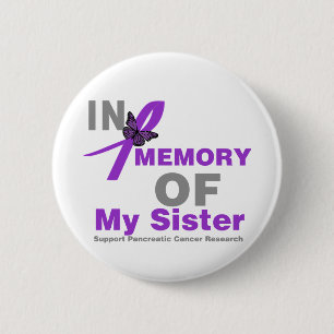 In Erinnerung an meinen Schwester Bauchspeicheldrü Button