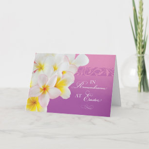 In Erinnerung an Ostern Blume und Wirbel Karte