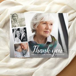In Erinnerung, Beileid danke Ihnen FotoCollage Postkarte
