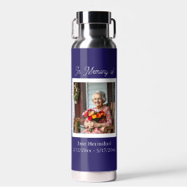 In Erinnerung | Foto-Andenken-Geschenk Trinkflasche