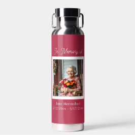 In Erinnerung | Foto-Andenken-Geschenk Trinkflasche