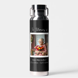 In Erinnerung | Foto-Andenken-Geschenk Trinkflasche