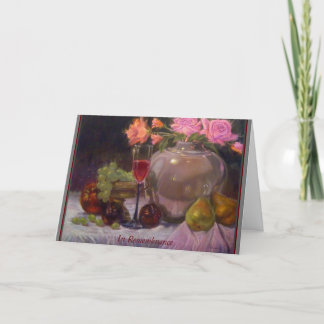 "In Erinnerung" gefaltete Grußkarte Karte