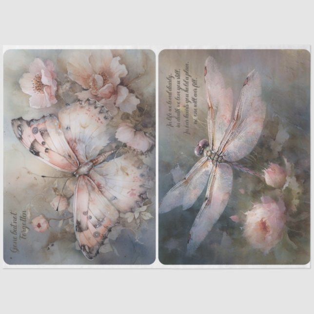 in Erinnerung Seidenpapier (Vorderseite)