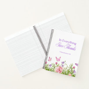 "In Everything Give Danke" Softcover-Notebook Notizbuch