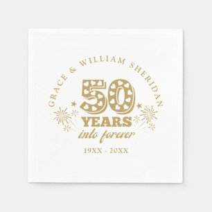 In ewig 50. Hochzeitstag Serviette