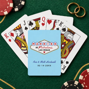 In Fabelhaft Las Vegas Heiraten Monogramm Spielkarten