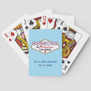 In Fabelhaftem Las Vegas Hochzeitsmonogramm Spielkarten