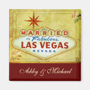 In Fabulous Las Vegas geheiratet - Vintage Magnet