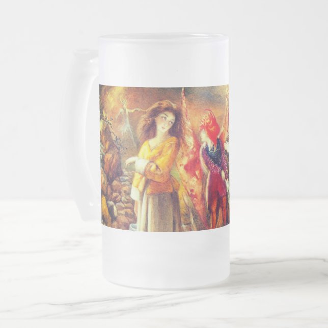 In Fairyland John Anster Fitzgerald Mattglas Bierglas (Vorderseite Links)