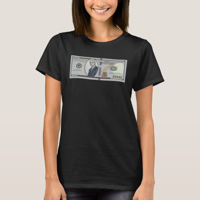 In Fauci We Trust 100 Dollar Bill T-Shirt (Vorderseite)