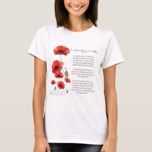 In Flandern Gedicht des Gedenktages T-Shirt