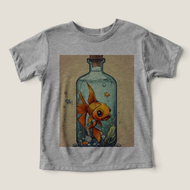 In Flaschen fischen - Einzigartiges Design des aqu (Design Vorderseite)