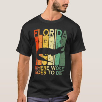 In Florida Die man Krokodil Alliga T-Shirt