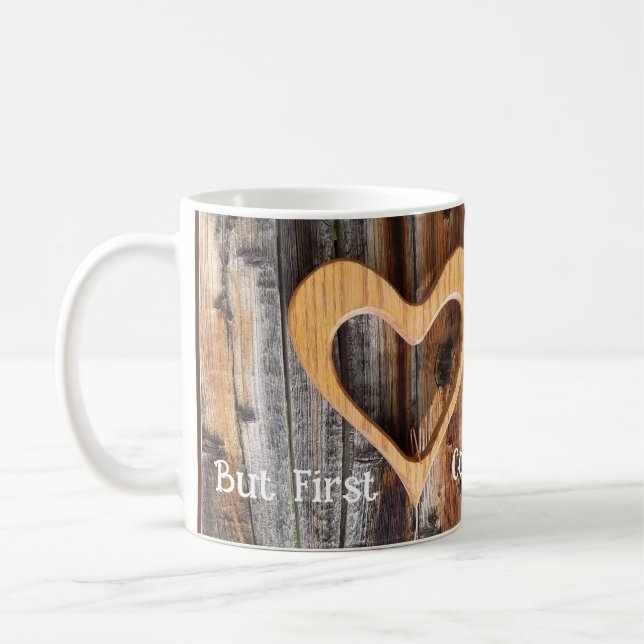 In Form einer Herz-Tasse Kaffeetasse (Links)