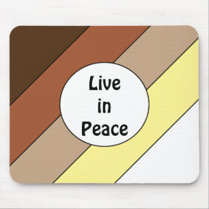 In Frieden leben - Rassenharmonie Mousepad