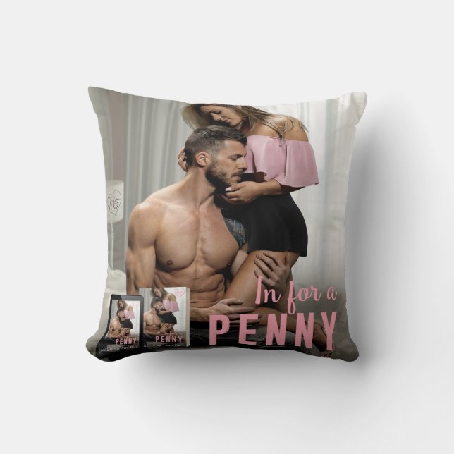 In für ein Penny-Throw-Kissen Kissen (Vorderseite)