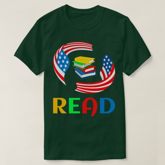 In ganz Amerika lesen T-Shirt (Design vorne)