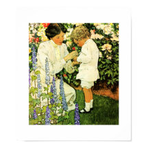 "In Garden" von Jessie Willcox Smith Poster