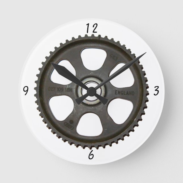 In Gear Wall Clock Runde Wanduhr (Vorderseite)