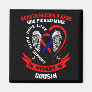 In Gedenken an Cousin CHD-Aufklärungsmonat Grafik  Magnet