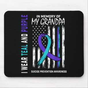 In Gedenken an Großvater Selbstmordbewusstseinsprä Mousepad