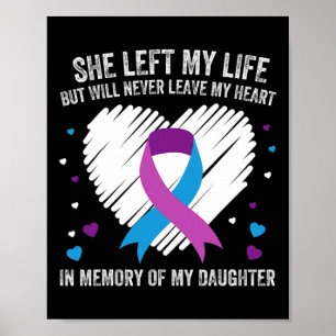 In Gedenken an meine geliebte Tochter Suizidpräven Poster