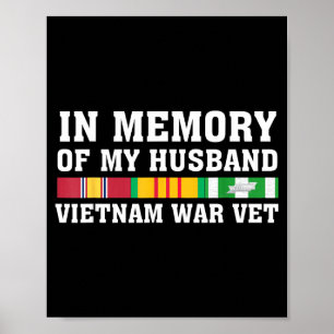 In Gedenken Ehemann Vietnam Veteran Familie Poster