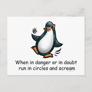 In Gefahr oder im Zweifel Postkarte