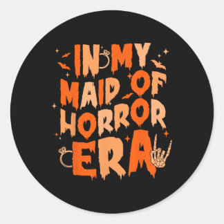 In Geheimagent Horror Era Skeleton Hand Chelorette Runder Aufkleber