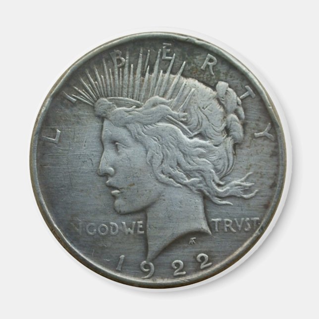 In GOD vertrauen wir - Münze von 1922 Magnet (Vorne)