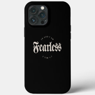 In Gott bin ich furchtlos 2 Tim 1:7 Christlich iPhone 13 Pro Max Hülle