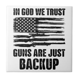 In Gott vertrauen wir darauf, dass Waffen nur Amer Fliese
