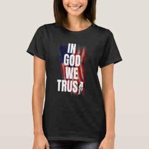 IN GOTT VERTRAUEN WIR NICHT, DIE SCHULE TEXAS FLAG T-Shirt