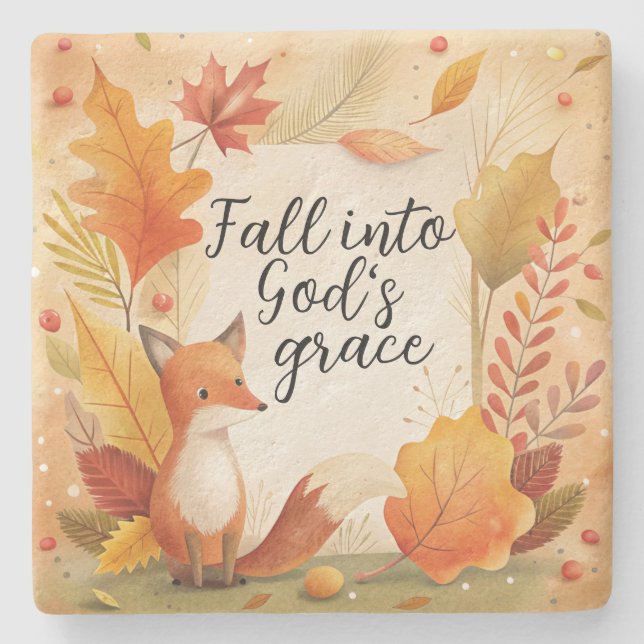 In Gottes Gnade fallen Steinuntersetzer (Vorderseite)