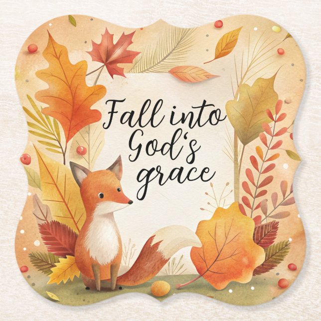In Gottes Gnade fallen Untersetzer (Vorderseite)