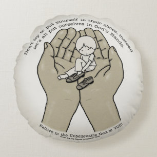 In Gottes Händen Rundes Kissen