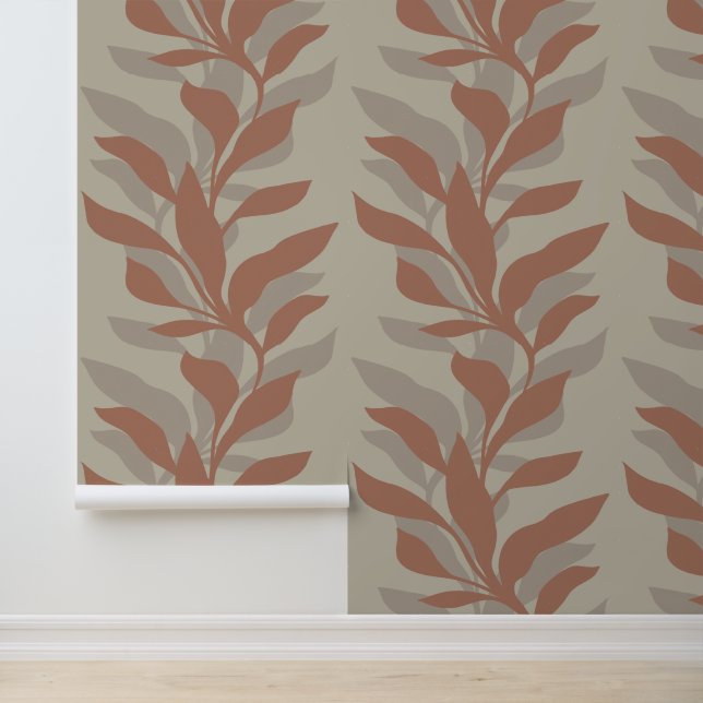 In Grace XL3 Mocha Mousse geblüht Tapete (Anwendung)