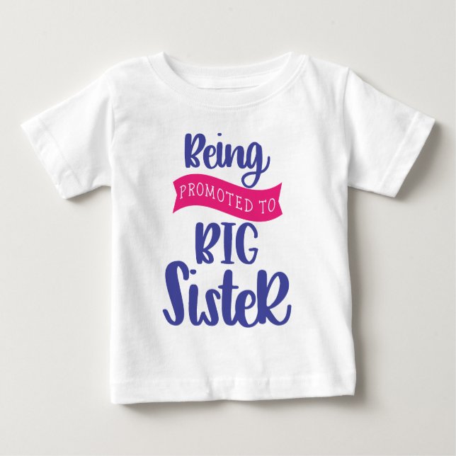 In große Schwester befördert werden Baby T-shirt (Vorderseite)