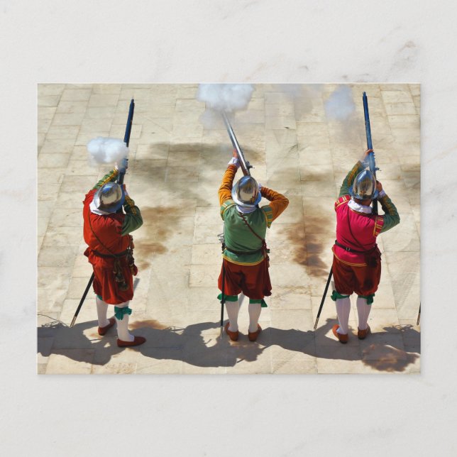 In Guardia Re-Enactment 2015 in St Elmo Valletta Postkarte (Vorderseite)
