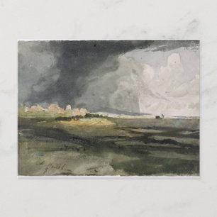 In Hailsham, Sussex: Ein Sturm nähert sich 1821 (w Postkarte