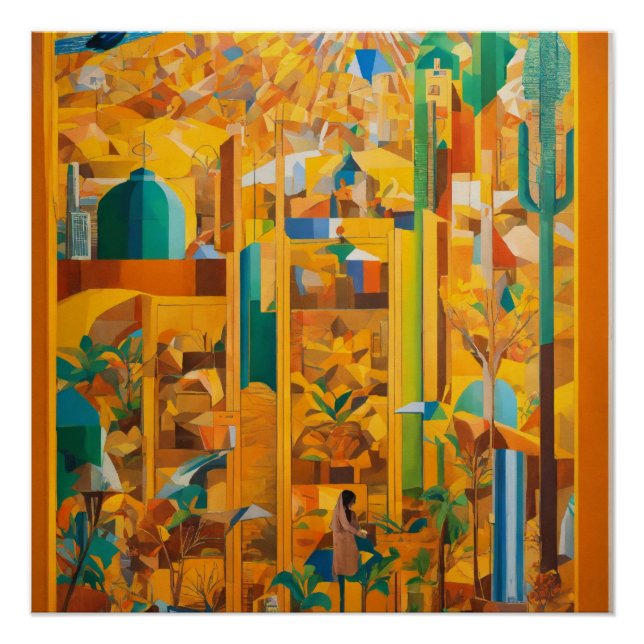 In Harmonie eine Nachhaltige Zukunft sichern Poster (Vorderseite)