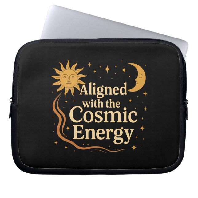 In Harmonie mit der kosmischen Energie Boho Himmel Laptopschutzhülle (Vorderseite)