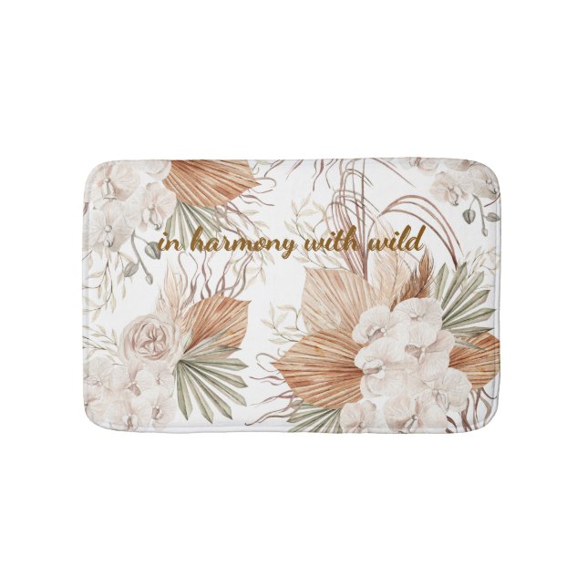 In Harmony with the Wild Bath Mat | Boho Bathroom  Badematte (Vorderseite)