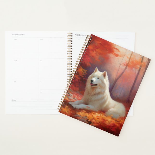 In Herbstleaves Inspiriert Samoyed Planer (Anzeige)