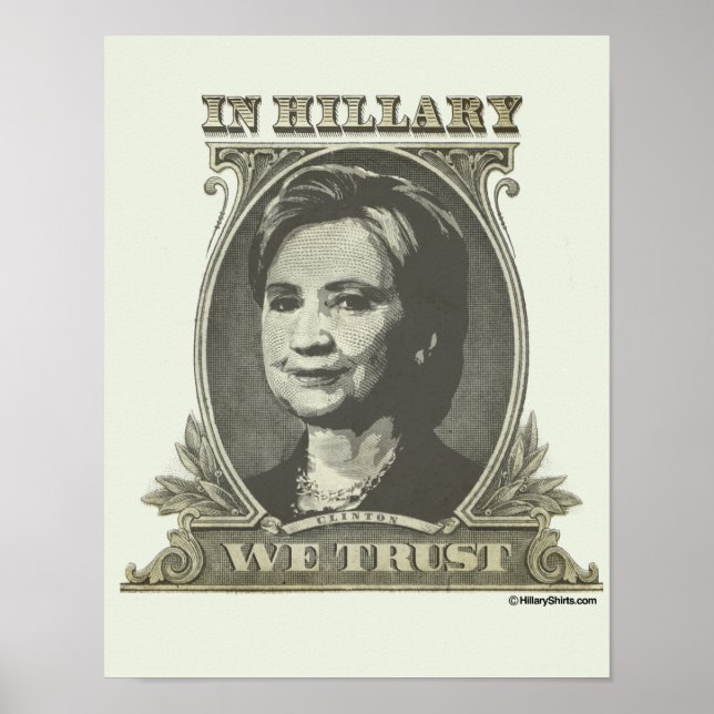 IN HILLARY VERTRAUEN POSTER (Vorne)