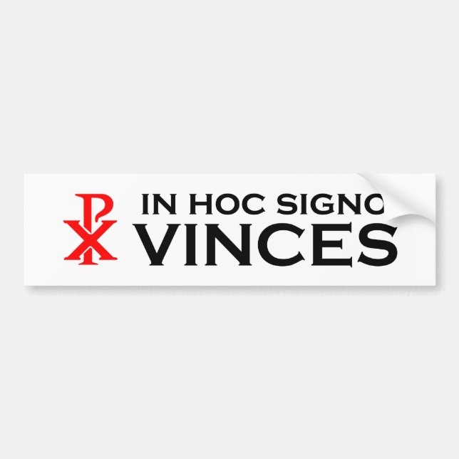 In hoc Signo Vinces Autoaufkleber (Vorne)