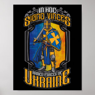 In Hoc Signo Vinces Streitkräfte der Ukraine Milit Poster