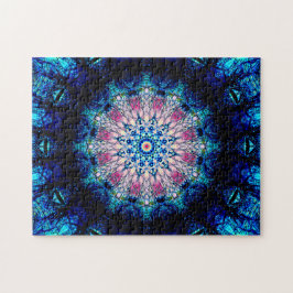 In hohem Grade ausführlicher sternförmiger Mandala Puzzle